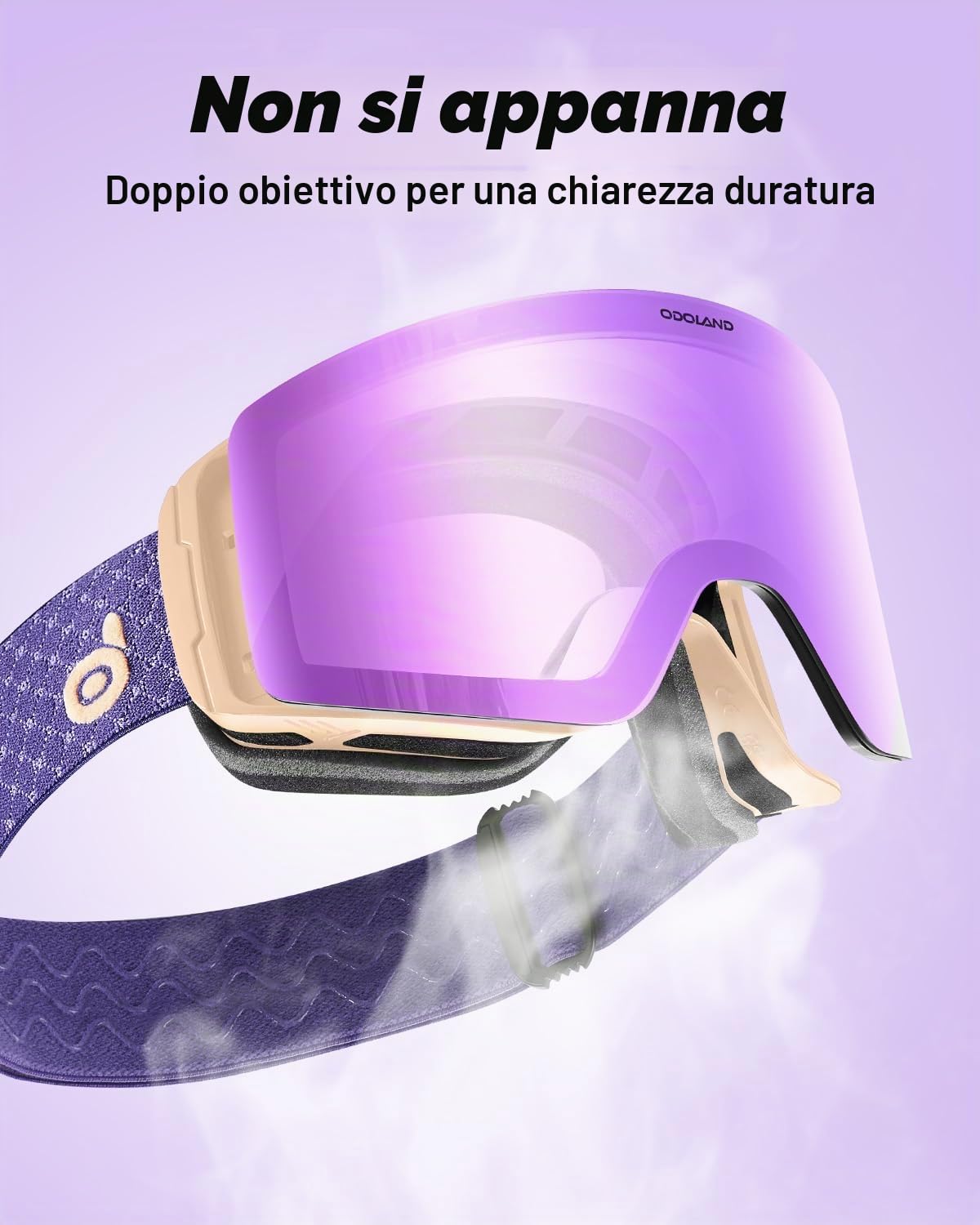 Odoland Occhiali da Sci Fotocromatici Maschera da Snowboard Cilindrici Antiappannamento Protezione UV400 Occhiali da Sci e Snowboard per Adulti Ragazzi Uomo Donna