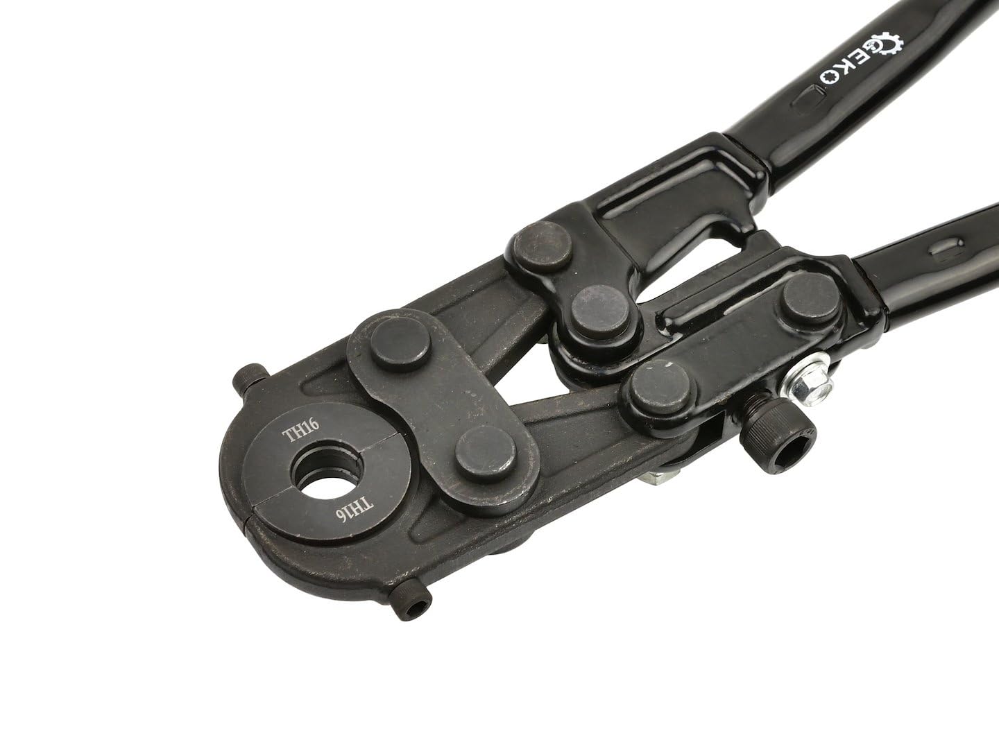 BSD Prensadora de Tubos Multicapa PEX-AL-PEX y PERT-AL-PERT, Diámetros 16-26 mm, Intercambiables TH, Ajuste de Fuerza, Alta Calidad, Maleta Incluida.