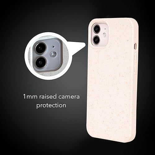 Miniatura 8 de Funda para iPhone 12 (6.1), funda para iPhone 12 Pro (6.1), ecológica, compostable cero residuos, materiales a base de plantas, sin plástico (negro)