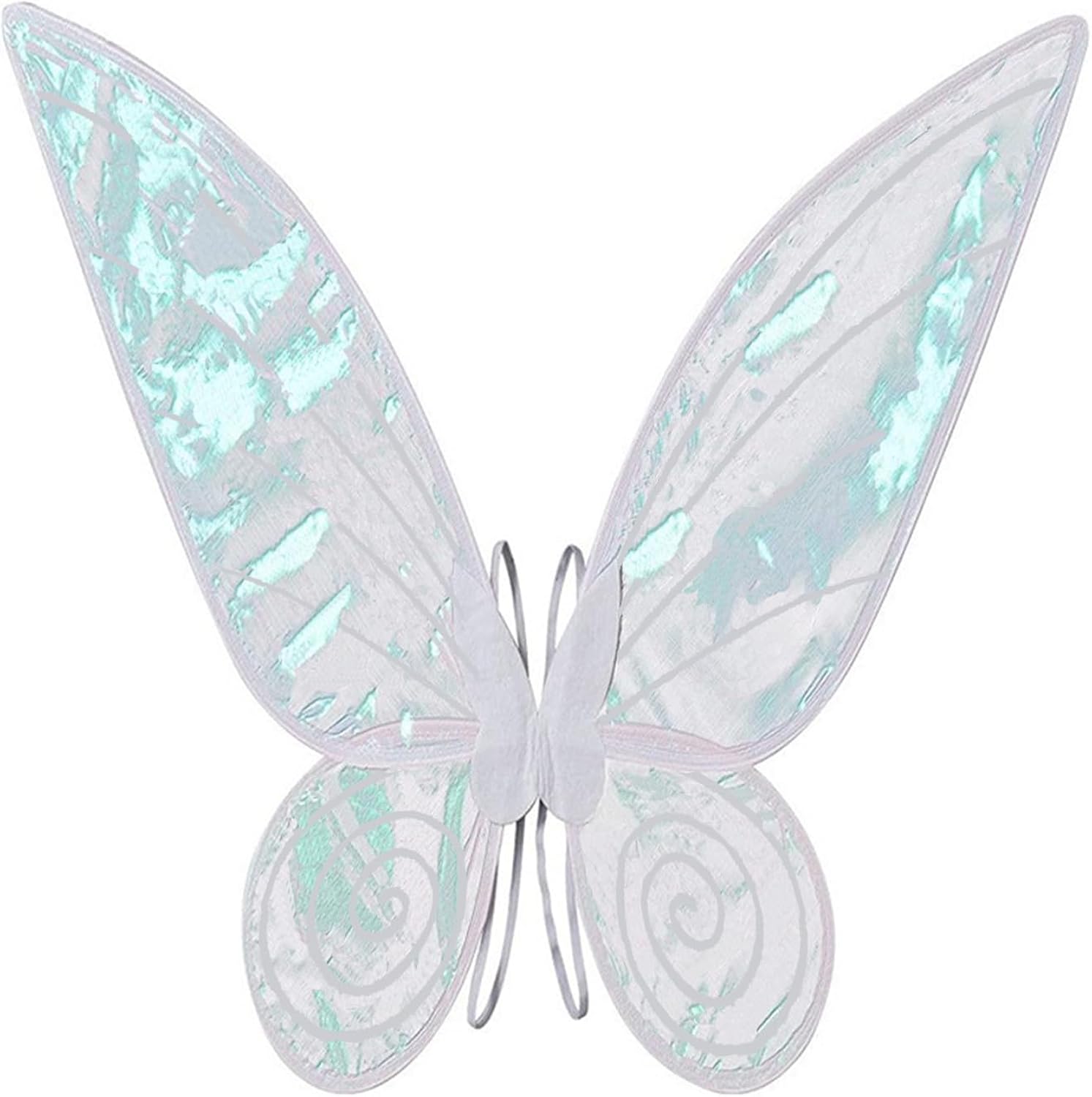 Fairy Sparkling Sheer Wings, Fairy Big 24" Adult Women Wings, Small 20" Girls Butterfly Wings Cosplay Halloween Costumes