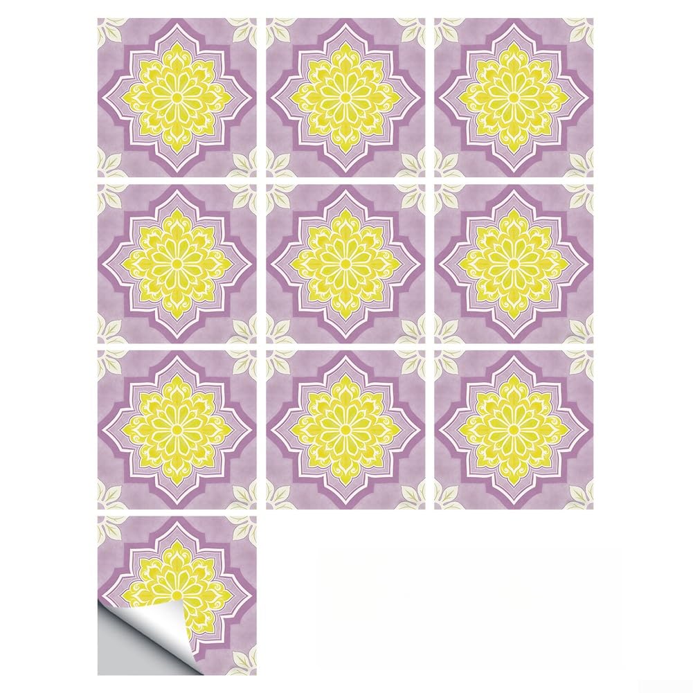 Autocollants muraux octogonaux PVC : éliminez la grisaille des murs avec ces stickers bohèmes
