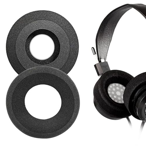 JHK Replacement Ear Pads Cushions for Grado SR60 PS500 SR125 SR325 SR225 RS1 RS2 M1 M2 PS1000 GS1000 SR80i Headphones pad A Pair (Large Rigid Hollow)