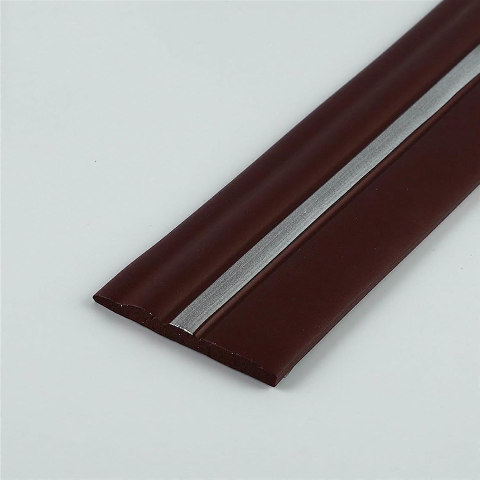 Moldura de zócalo Flexible, moldura de zócalo de Pared de Vinilo, moldura de Goma autoadhesiva, sellador y Tiras para zócalos de Piso y más (Plata Burdeos, 10 m/16,4 pies)