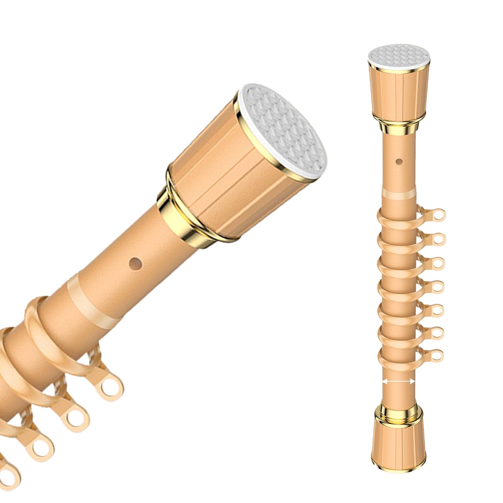 Barre de tension réglable pour rideaux de 40 à 500 cm, tringle télescopique multifonction