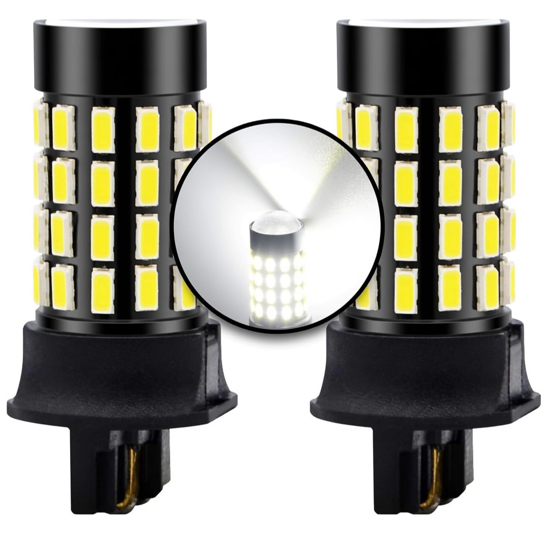 Ampoules LED PW24W Canbus Feux de Jour DRL Blanc 6000K Très Lumineux et Sans Erreur Très Slim et Compact Taille avec Projecteur sur le dessus Compatible avec F30 F31 CC