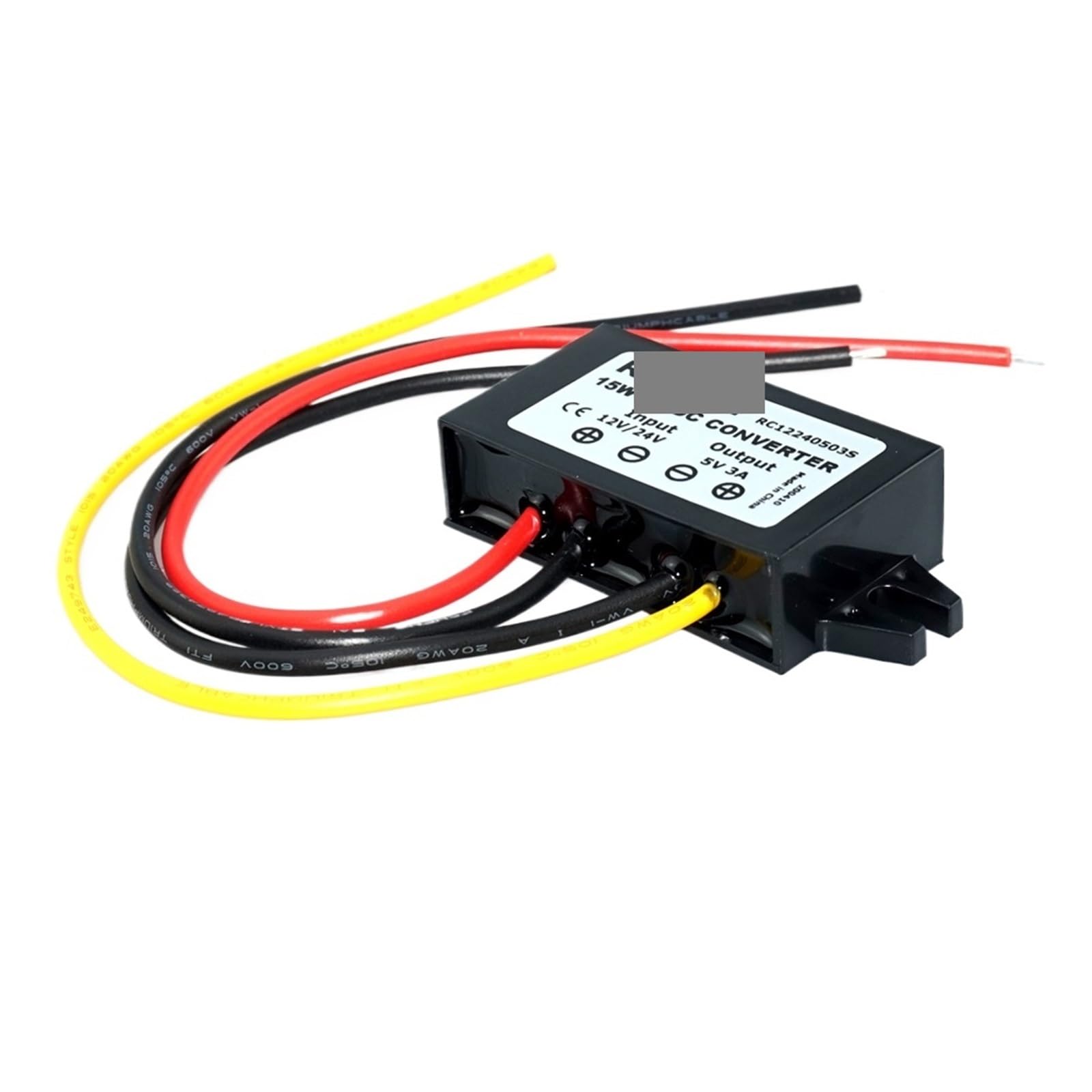 ZDVHOMCB 12V 24V to 5V 3A Step Down DC Converter Regulator LED Power Supply for Cars