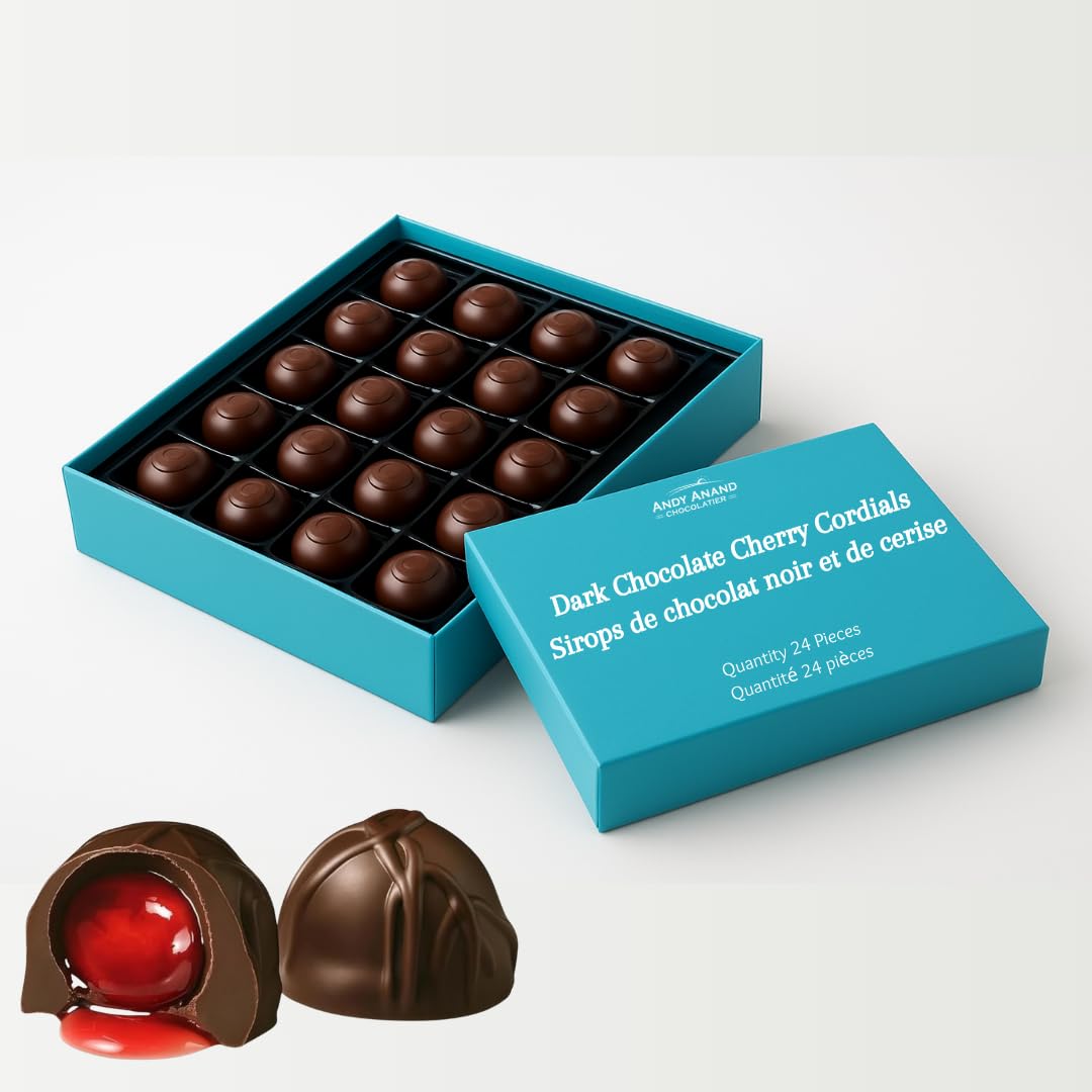 ANDY ANAND CHOCOLATIER Sugar Free Belgian Dark Chocolate Cherry