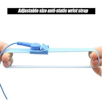 Anti Static Wrist Strap  11" Adjustable  - ESD Safe Grounding Bracelet For Pc 1067108