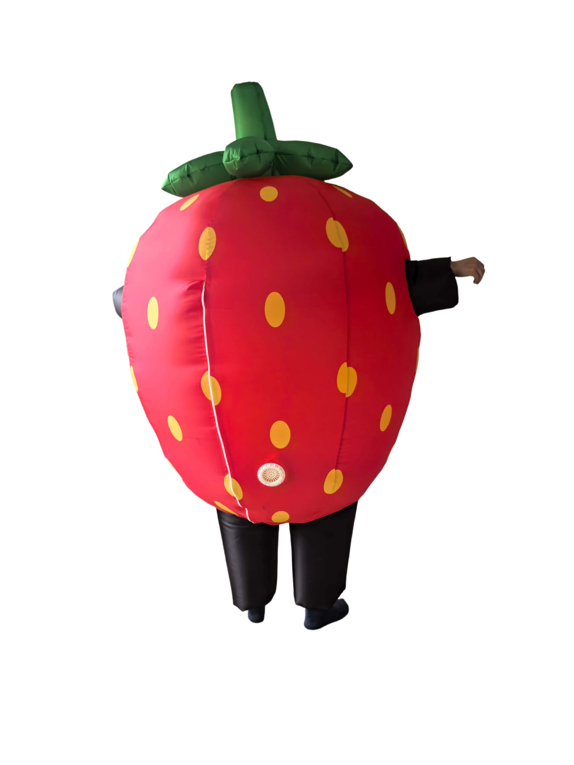 Nadmuchiwany kostium truskawkowy dla dorosłych, zabawny kostium maskotki na całe ciało, maskotka na Halloween, cosplay, impreza, fantazyjny kostium, jeden rozmiar, pasuje dla mężczyzn i