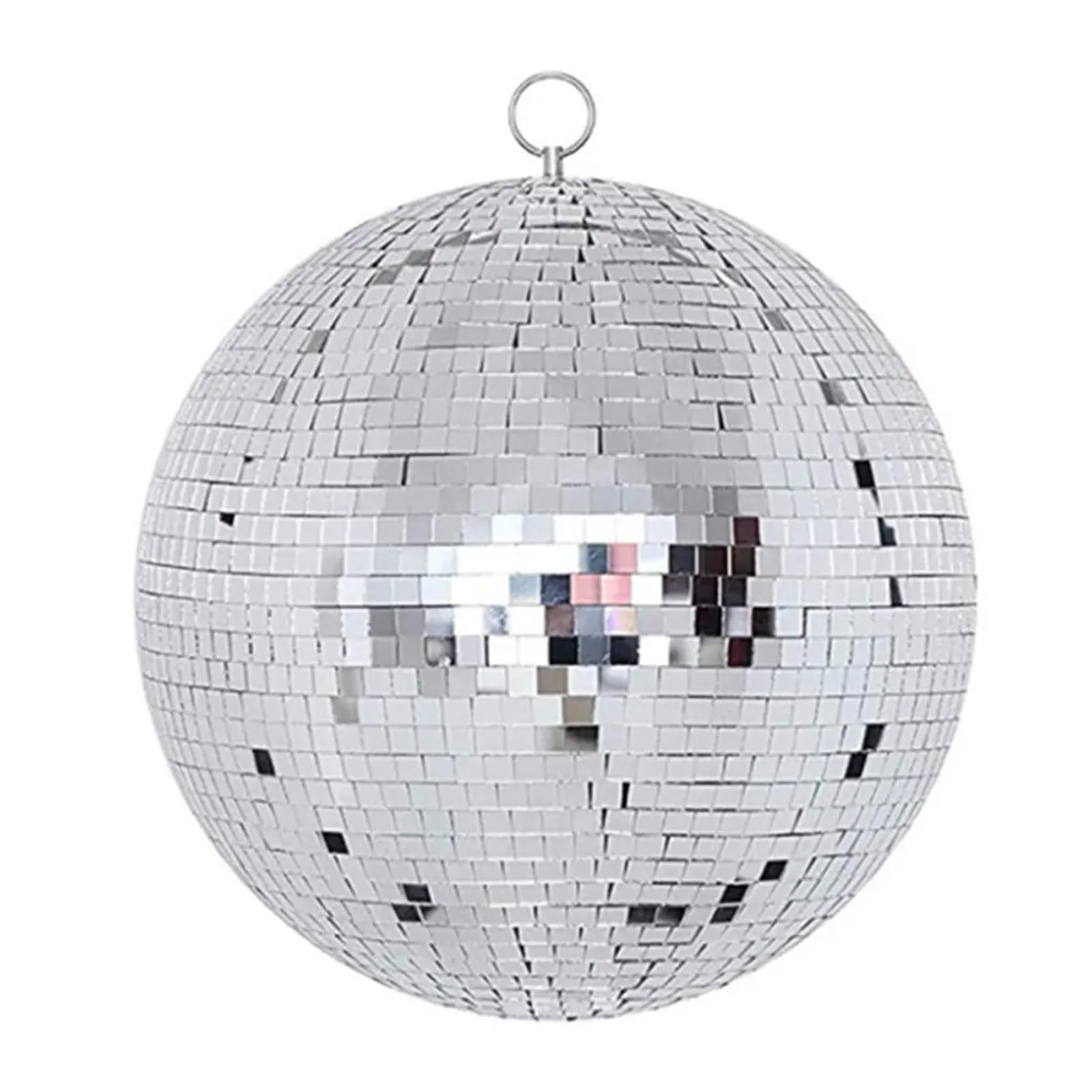 Dekoracja imprezowa lustrzanej kuli dyskotekowej, Lustrzana kula dyskotekowa srebrna 20cm wisząca szklana lampa do dekoracji scenicznej festiwalu imprezowego