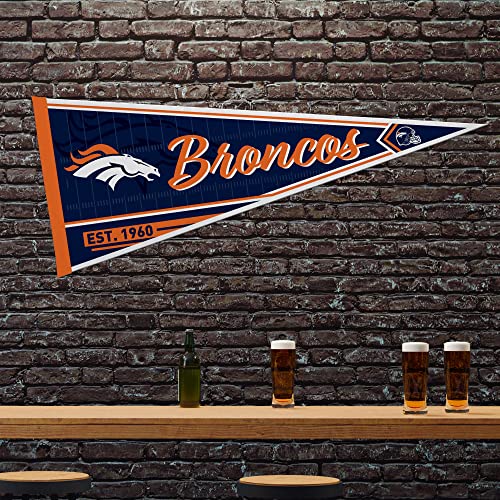 Image of Rico Industries NFL Football Classic 12 inch x 30 inch Felt Wall Decor Pennant - Great for Home /Bed Room /Man Cave Decor