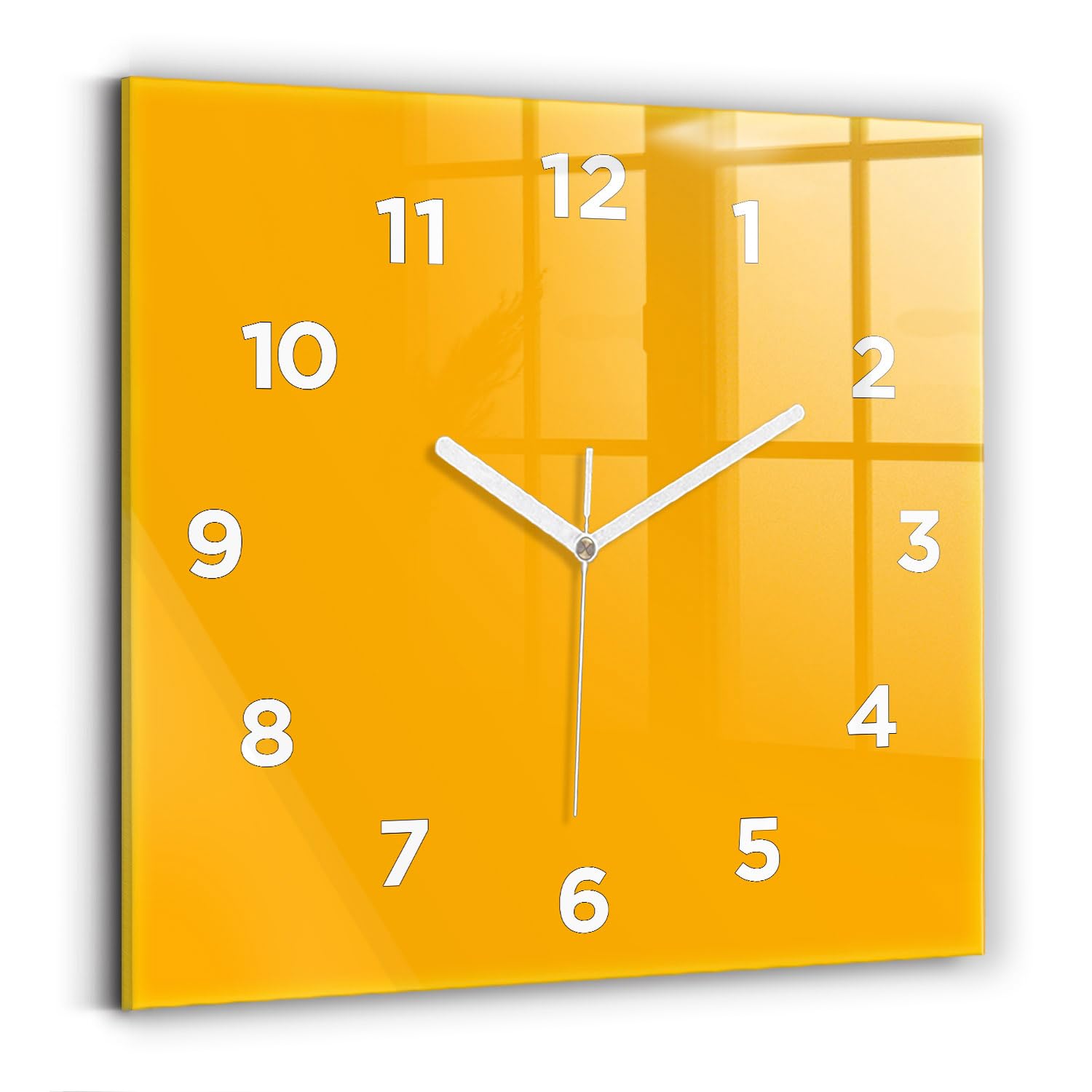 Horloge numérique 30x30 cm moderne affichage analogique batterie