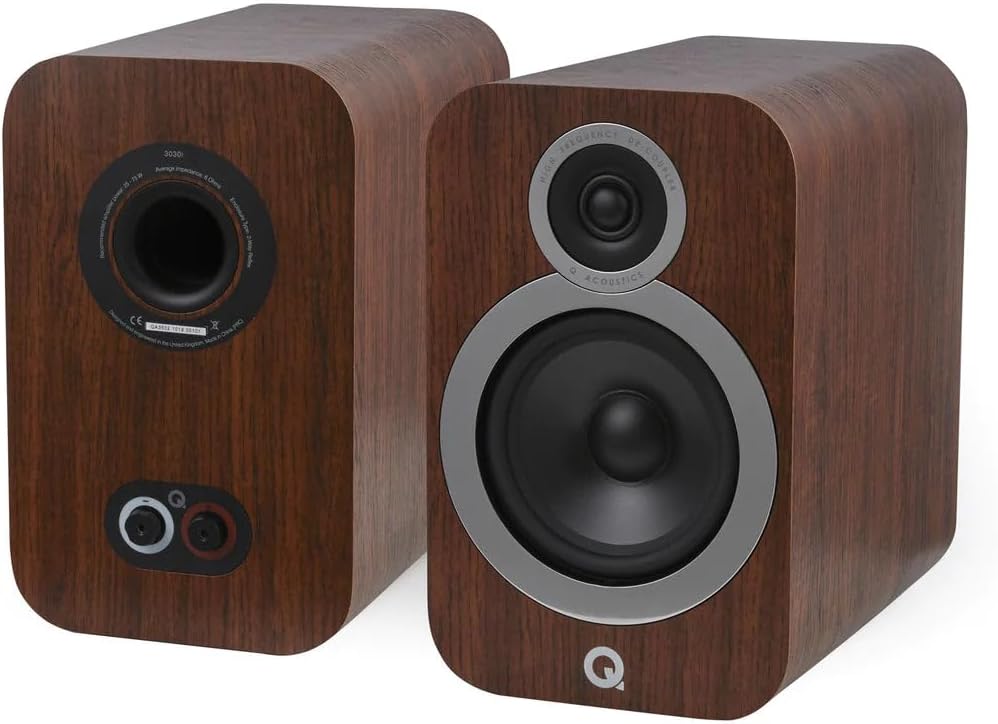 Q Acoustics 3030i Bookshelf Speakers – English Walnut (Pair)