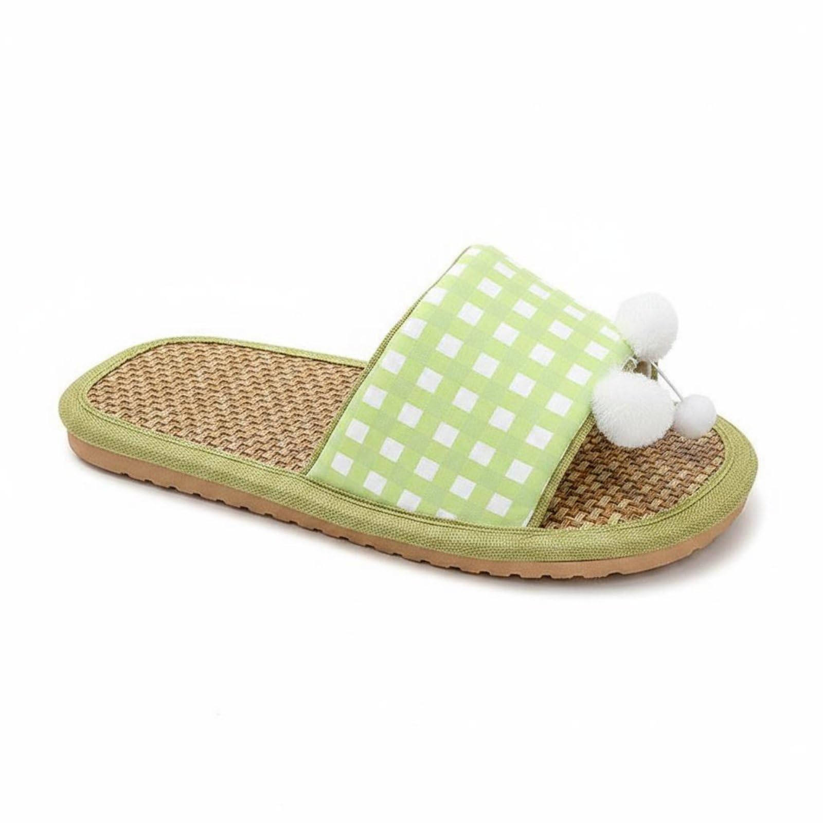 APIRILY Anti-Shedding Slipper Pet Bed Summer Cool Slipper Feline Mat Breathable Cooling Pet Bed Mat Easy to Clean for Dogs, Cats, Sleeping, Light Green, M | Slippers | Womens Shoes-image-7
