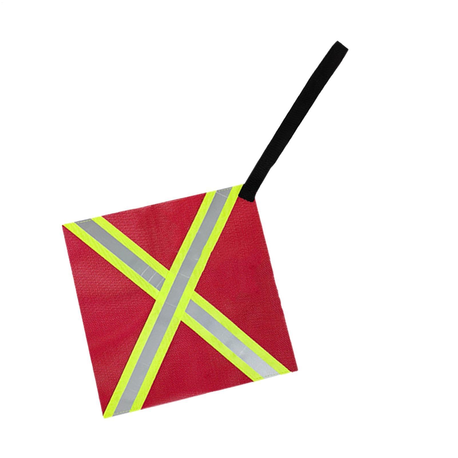 Bandera de esquí acuático y señalización reflectante de carga para barcos o camiones