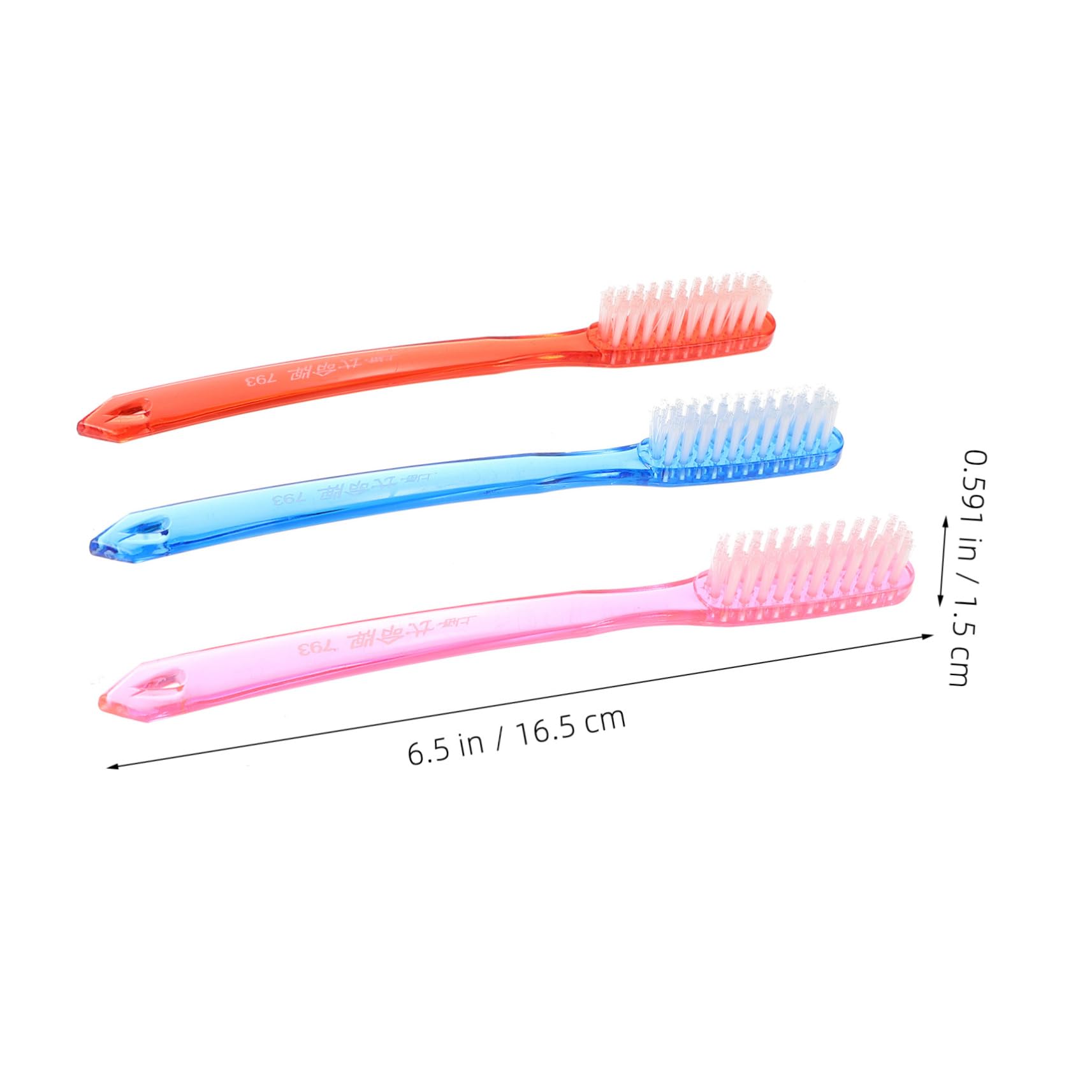 KOMBIUDA 24pezzi Spazzolini Manuali Per Adulti Con Setole Rigide Spazzolino Denti Per Igiene Orale Quotidiana Colori Random Design Antiscivolo Per Uso Viaggio e Casa