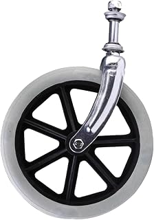 BAIYUN Wheelchair Accessories Front Fork Front Small Wheel Assembly 8 Inch Front Wheel with Bearing Wheel Steering Wheel (Color : Gray)