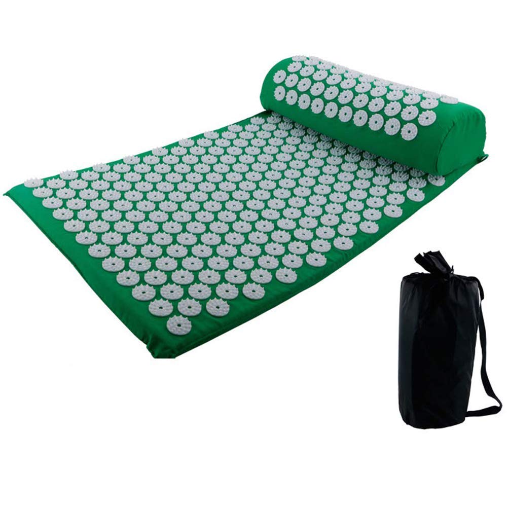 Tapis d'acupressure MU de luxe avec coussin pour le dos et le cou