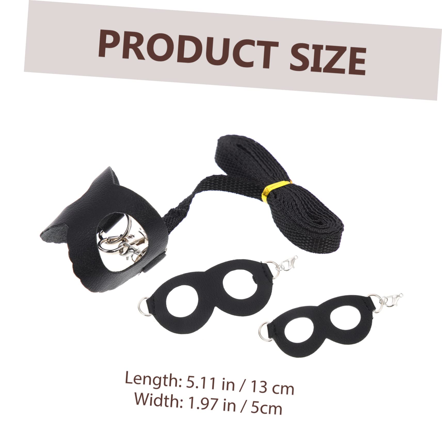 POPETPOP 2Sets Convenient Harnesses Leashes for Pets Comfortable Wear Hamster Leashes for Household Use Durable and Easy to Clean