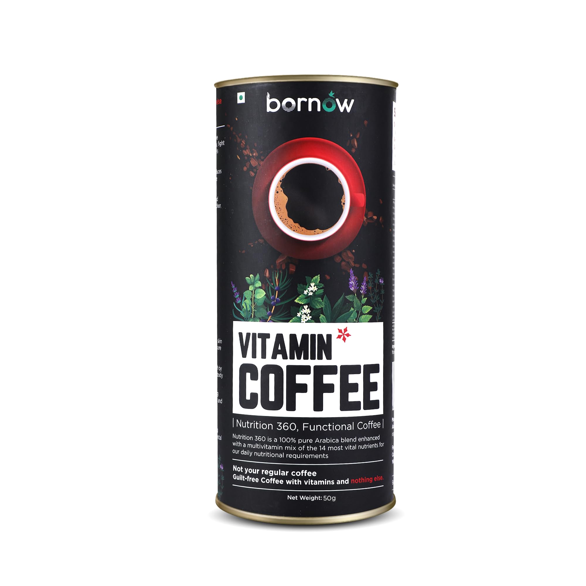 See full amazon price history chart for Bornow Vitamin Coffee™ | Nutrition 360, 100% Pure Arabica | Infused With 13 Vitamins & Panax Ginseng Extract | Premium Instant Wellness Coffee, 50 Gms | Freeze Dried Technology | Makes 25 Cups of Hot / Cold or Black Coffee Bornow Vitamin Coffee™ | Nutrition 360, 100% Pure Arabica | Infused With 13 Vitamins & Panax Ginseng Extract | Premium Instant Wellness Coffee, 50 Gms | Freeze Dried Technology | Makes 25 Cups of Hot / Cold or Black Coffee (B0D3PJ3151) Amazon Price History, Amazon Price Tracker