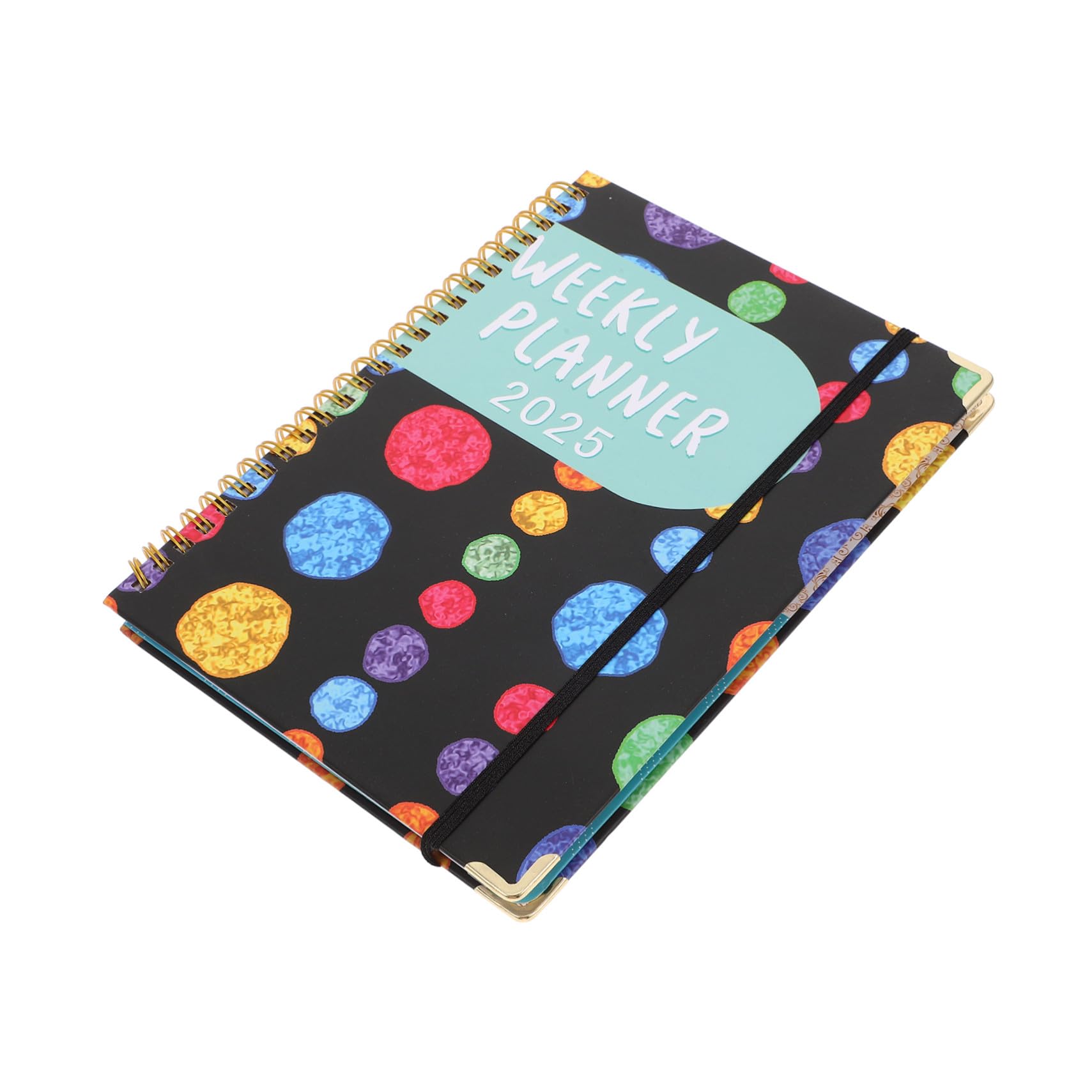 3 Pezzi Planner con Rilegatura Doppia Wire Organizer Mensile e Settimanale per Ufficio Agenda Compatta per Studenti e Professionisti con Copertina Colorata e Design Angoli Quadrati