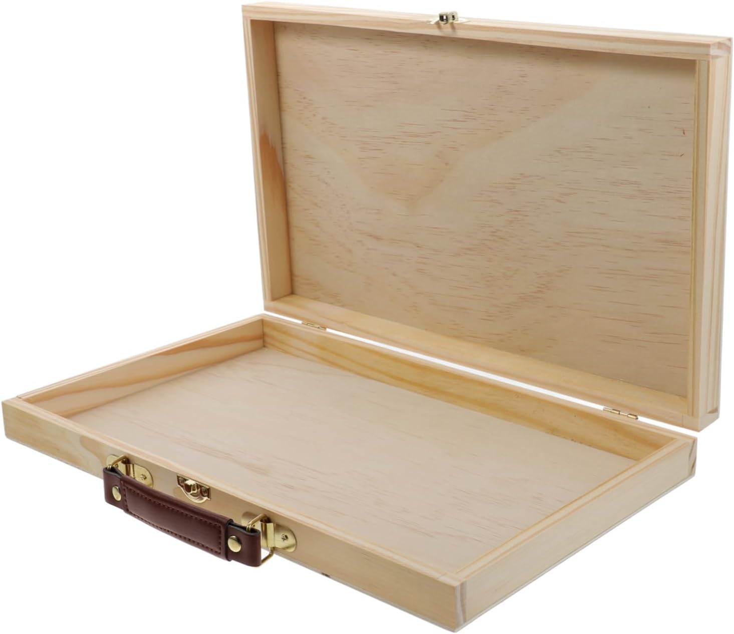 IMIKEYA 1pc Lightweight Portable Painting Box Wooden Art Tool Case for Artists Students Craft Storage Organizer for Sketch Pencils Drawing Tools for Outdoor Use