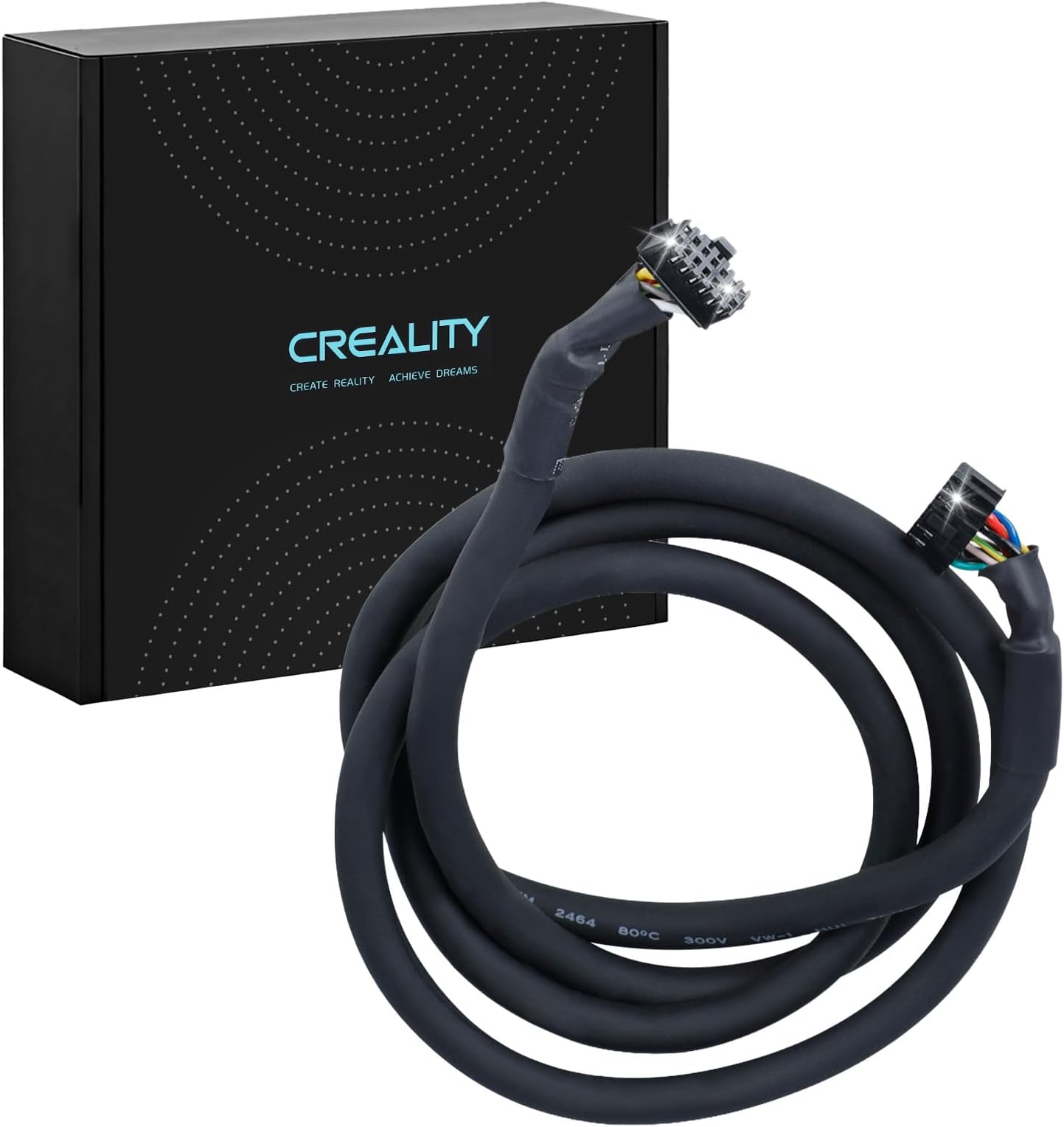 Creality Official K2 Hotend Adapter Cable, Original Print Head Cable Hotend Mainboard Connector Wire, High-Temp Resistant FPC Flat Cable Quick Replacement Parts for Creality K2 3D Printer