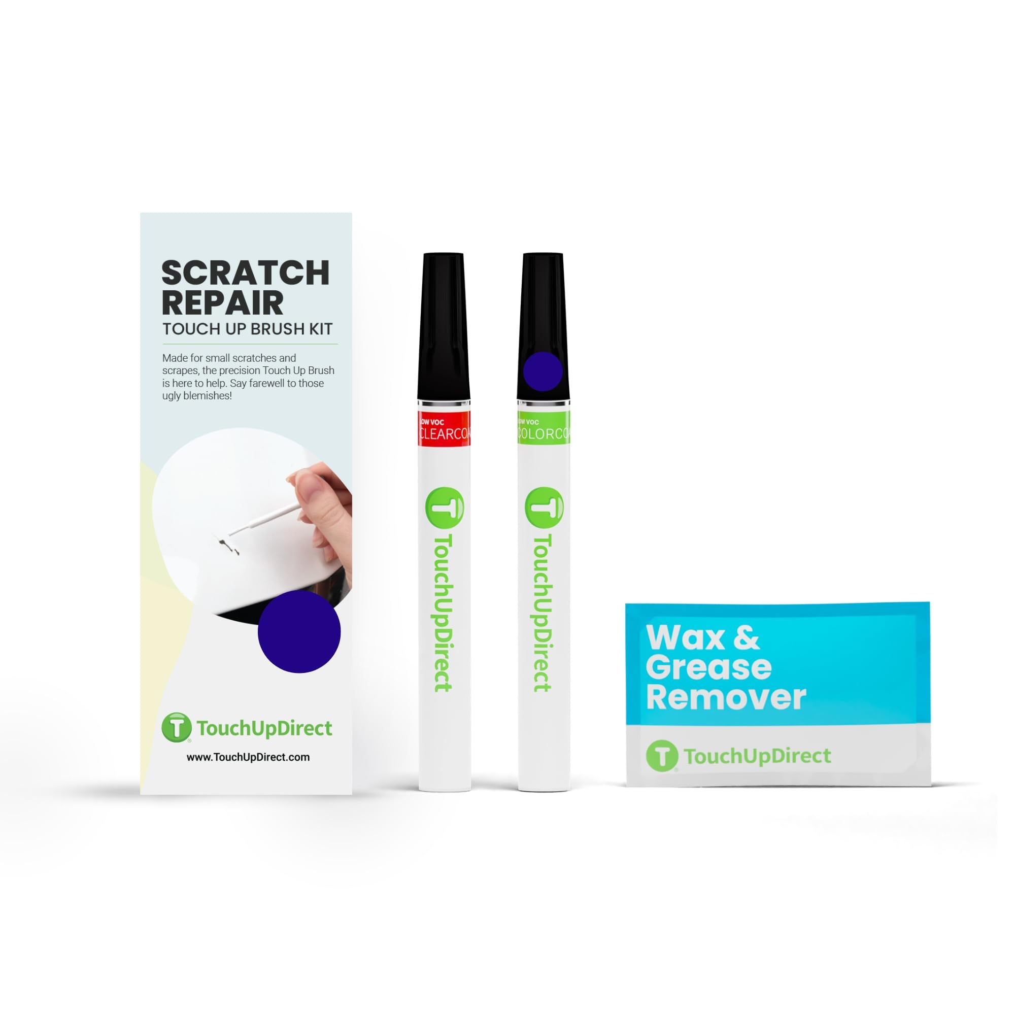 TouchUpDirect 8X8 Blueprint Compatible with Toyota Exact Match Scratch Repair Touch Up Paint - Brush Kit