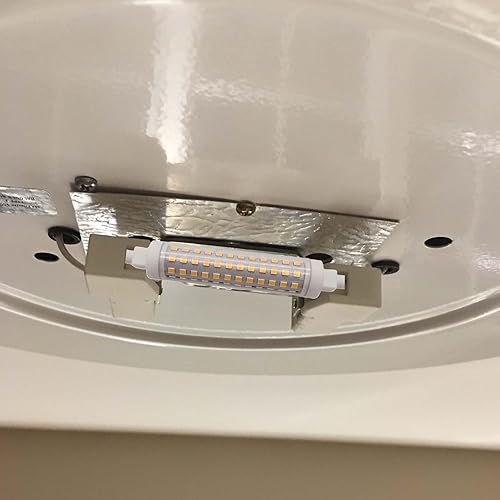 Miniatura 5 de qlee Bombillas LED R7S de 12 W, bombillas halógenas R7S T3 de 4.646 in, 150 W, 120 V, tipo J, 4.65 pulgadas, doble extremo, luz diurna para luces de
