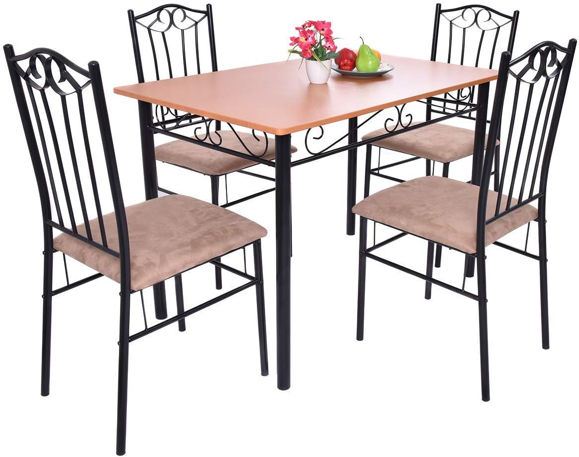 Casart 5-Piece Vintage Patio Dining Set Review: Durable Steel & Wood for Backyard Gatherings