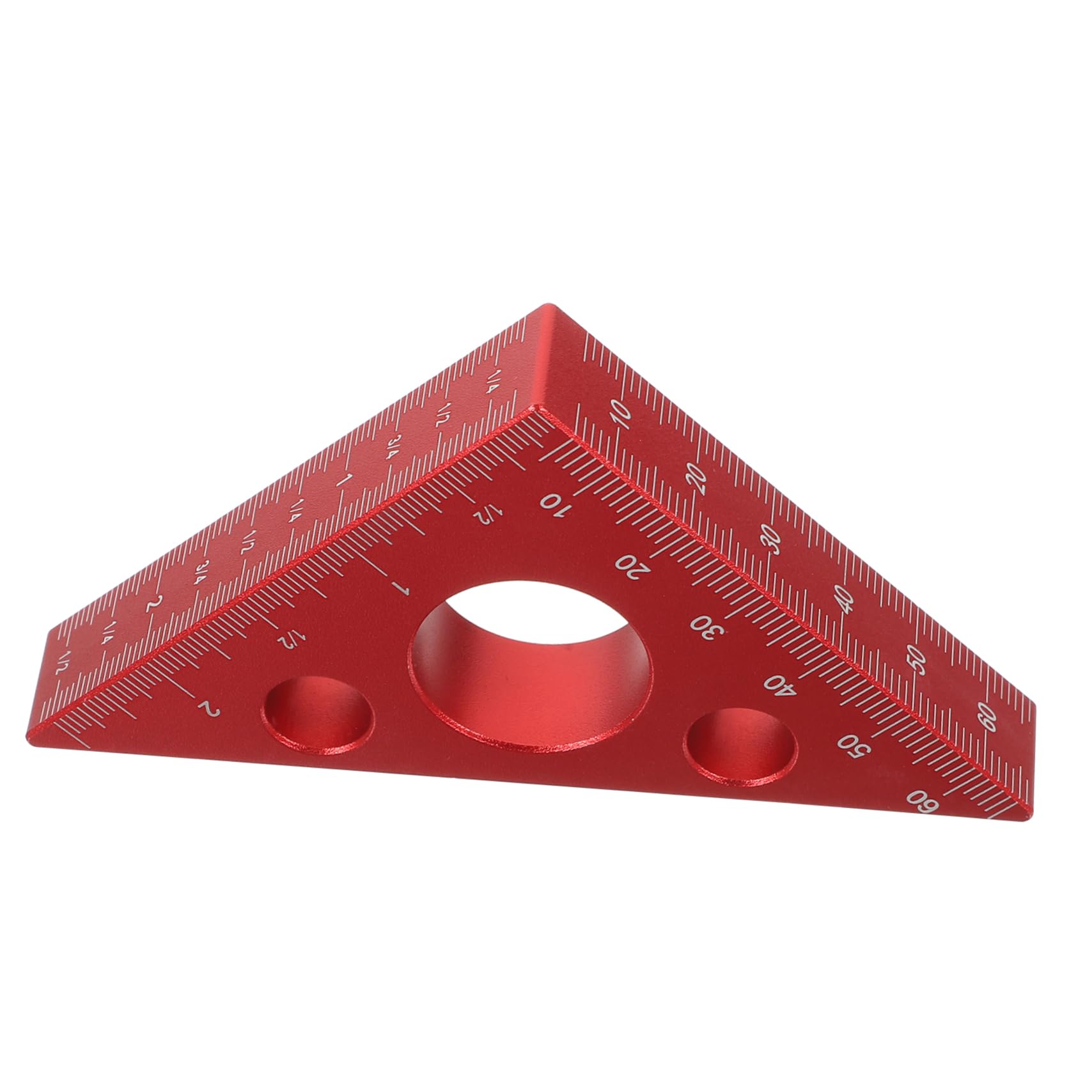 jojofuny 3pezzi Righello Angolare Lega Di Alluminio Per Falegnameria Strumento Di Misurazione Resistente e Facile Da Leggere Ruler Multiuso Per e Lavori Di Precisione Rosso