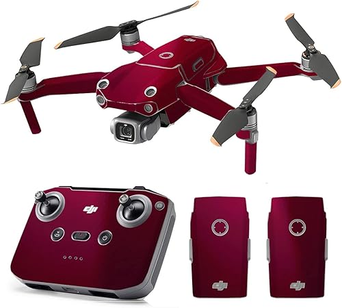 Vista 16 de SopiGuard Skin for DJI Mavic Air 2s - Juego completo de calcomanías de vinilo de precisión + controlador + 3 fundas de batería