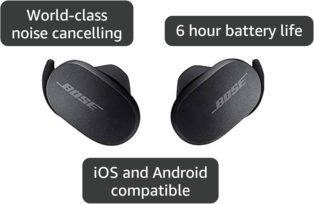 Amazon.com: Bose QuietComfort Earphones, 2020 Model, Black Amazon.com: Bose QuietComfort Earphones, 2020 Model, Black