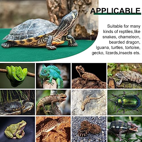 Haull HAULL-BEDDING-96 4 Pcs 24 Inch X 47 Inch Reptile Carpet Pet Terrarium Floor Liners Bedding Substrate Liner Supplies Reptile Cage Mat Tank Accessories thumb #3