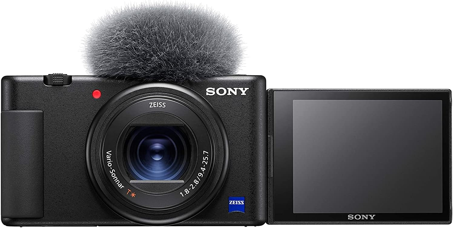 Sony Vlog Camera Fotocamera Digitale Con Schermo LCD Direzionabile E Video 4K, Nero