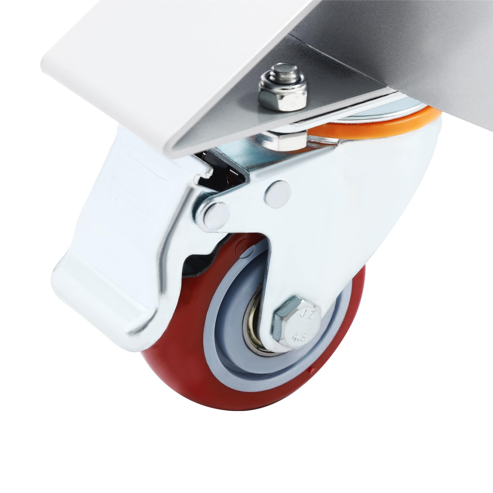 Set di 2 carrelli per carichi pesanti, 544 kg per pezzo, carrello con ruote girevoli, per officina, magazzino
