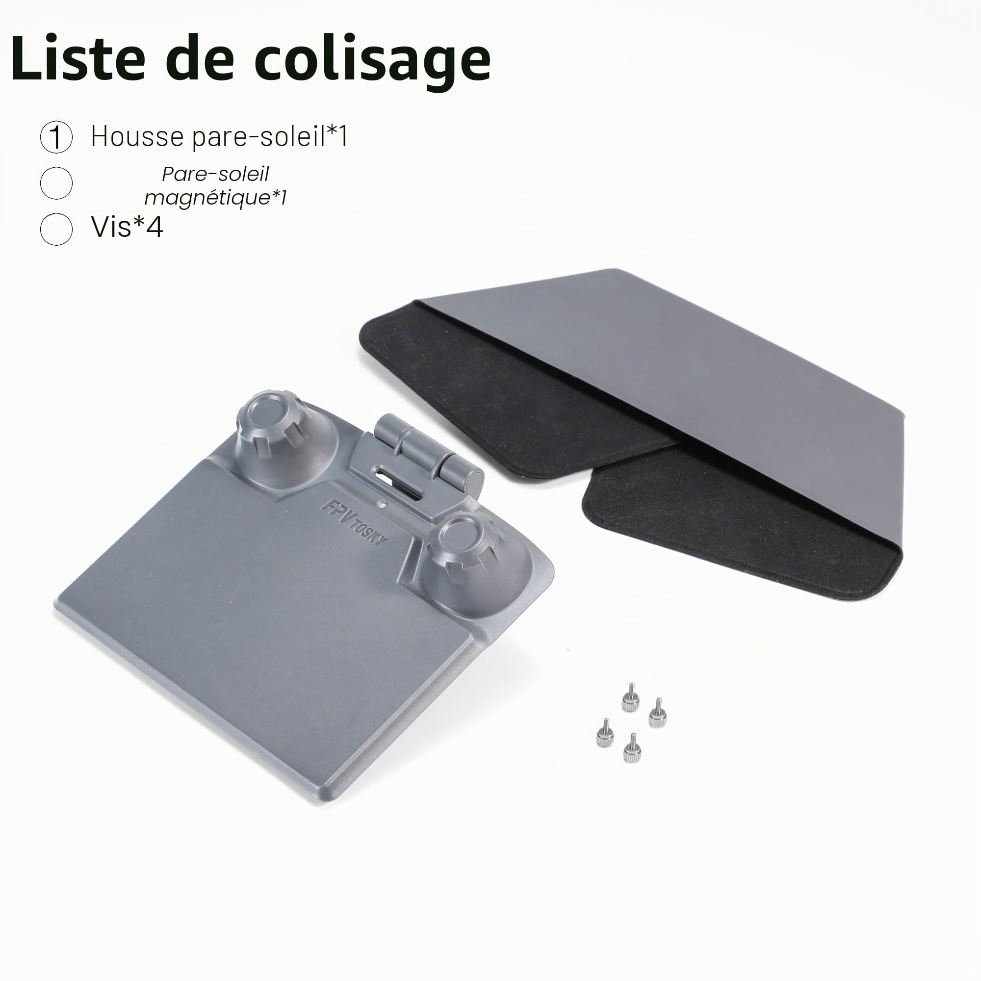 RC 2 Controller Pare-soleil et Joysticks Protector pour DJI Lito X1/Mini 5 Pro/Mini 4 Pro/Flip/Air 3S/Avata 360 - Accessoires de protection d'écran