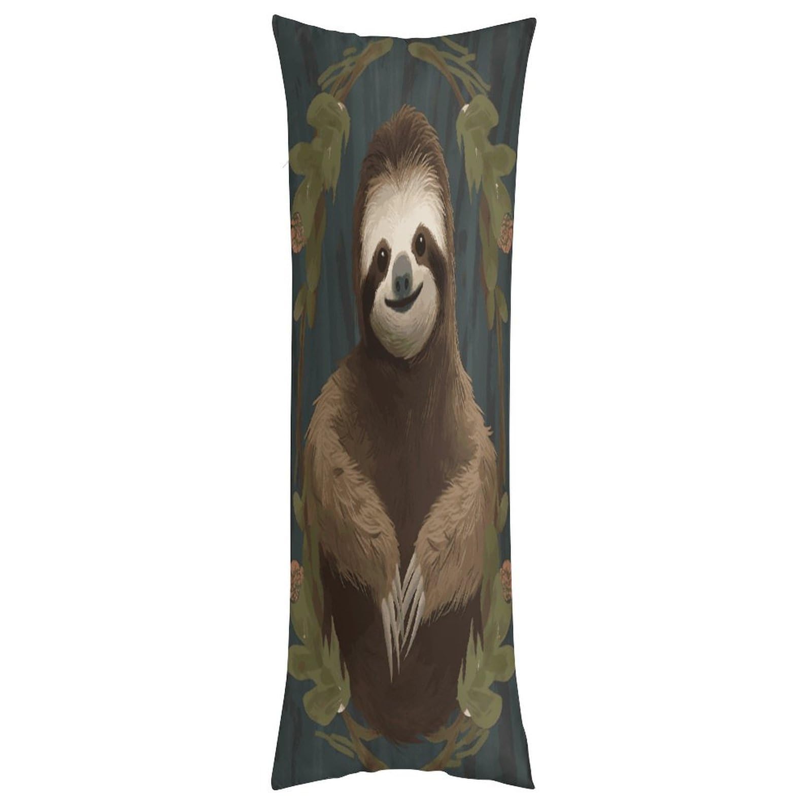 LDGSUPH Sloth Pillow Cases Soft Pillowcase with Invisible Zipper Wrinkle Resistant Pillow Covers Breathable Removable Pillow Protector for Bed Sofa Car 20"x54"