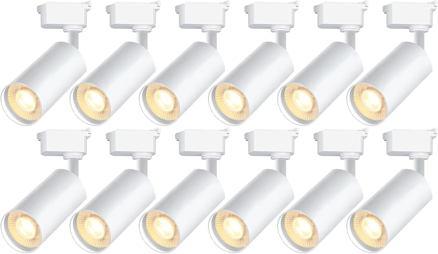 Photo 1 of Bravsekai 12-Head Track Light, White 3000K Warm White