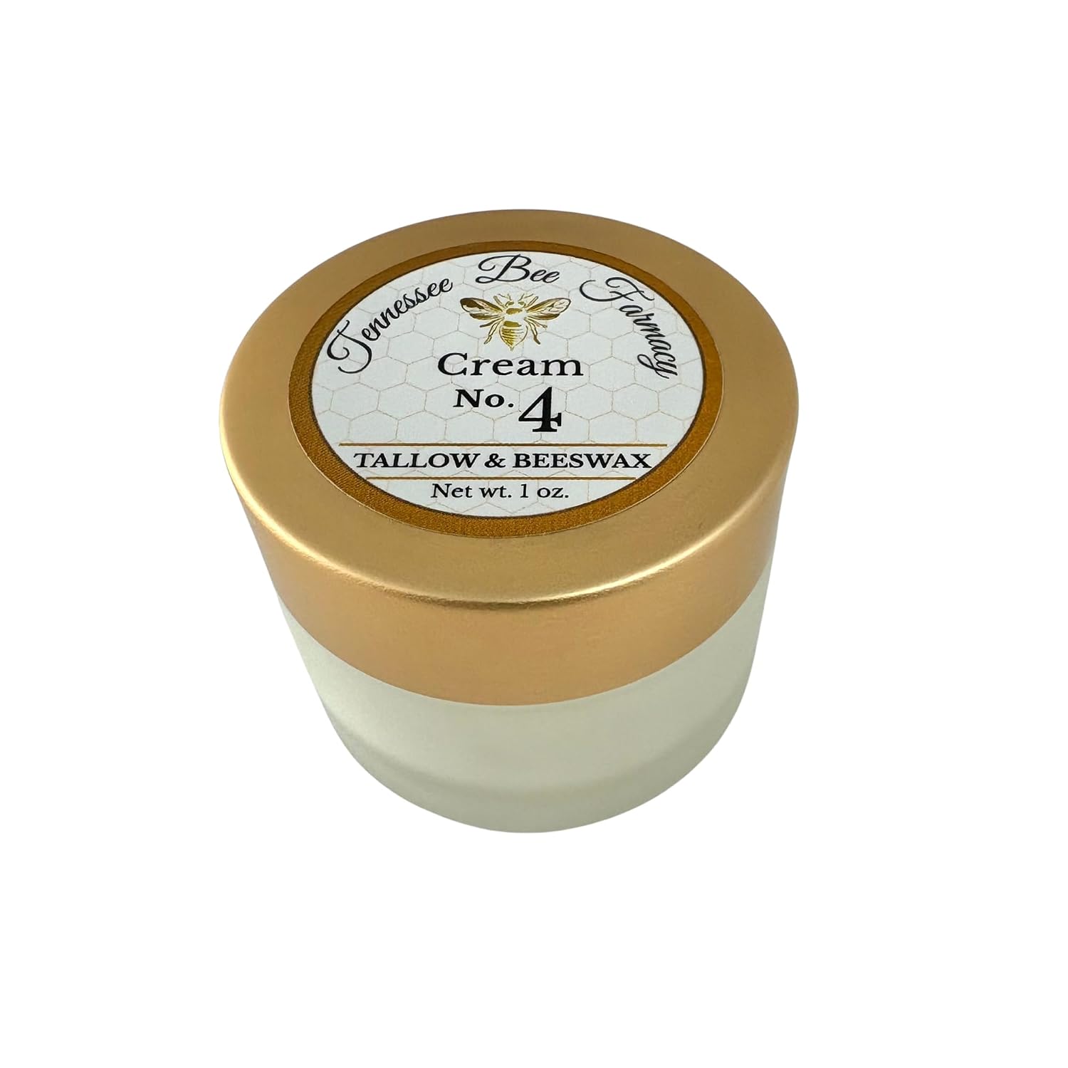 Cream No. 4 — Whipped Beef Tallow Moisturizer with Frankincense & Bourbon Sandalwood | Face & Body Cream for Dry, Sensitive Skin | Handcrafted, 1 oz