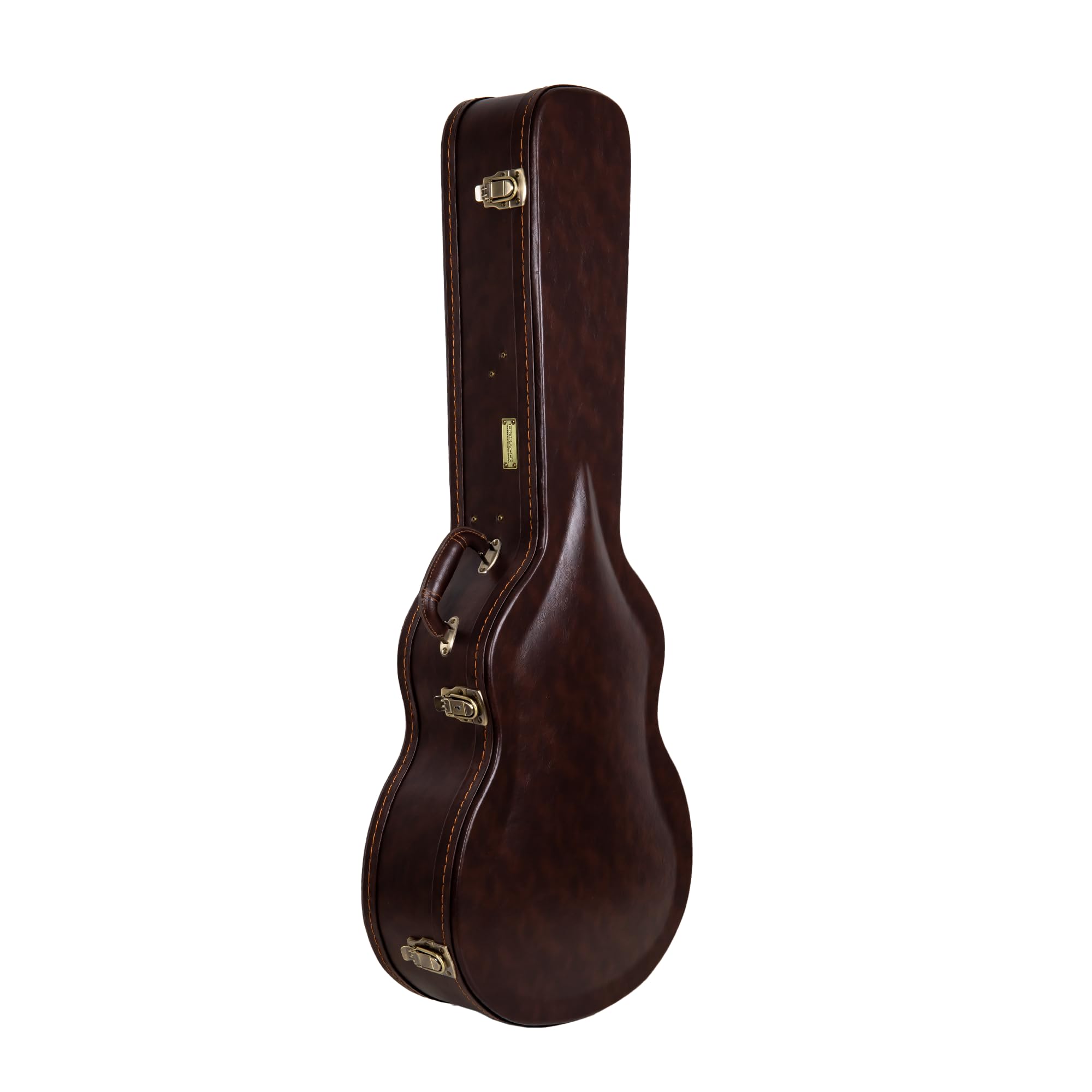 Crossrock Valigetta universale per chitarra acustica Gibson L-00 e Martin CEO con 14 cifre, chiusure in acciaio inox, fodera in schiuma, piedini in metallo, stoccaggio