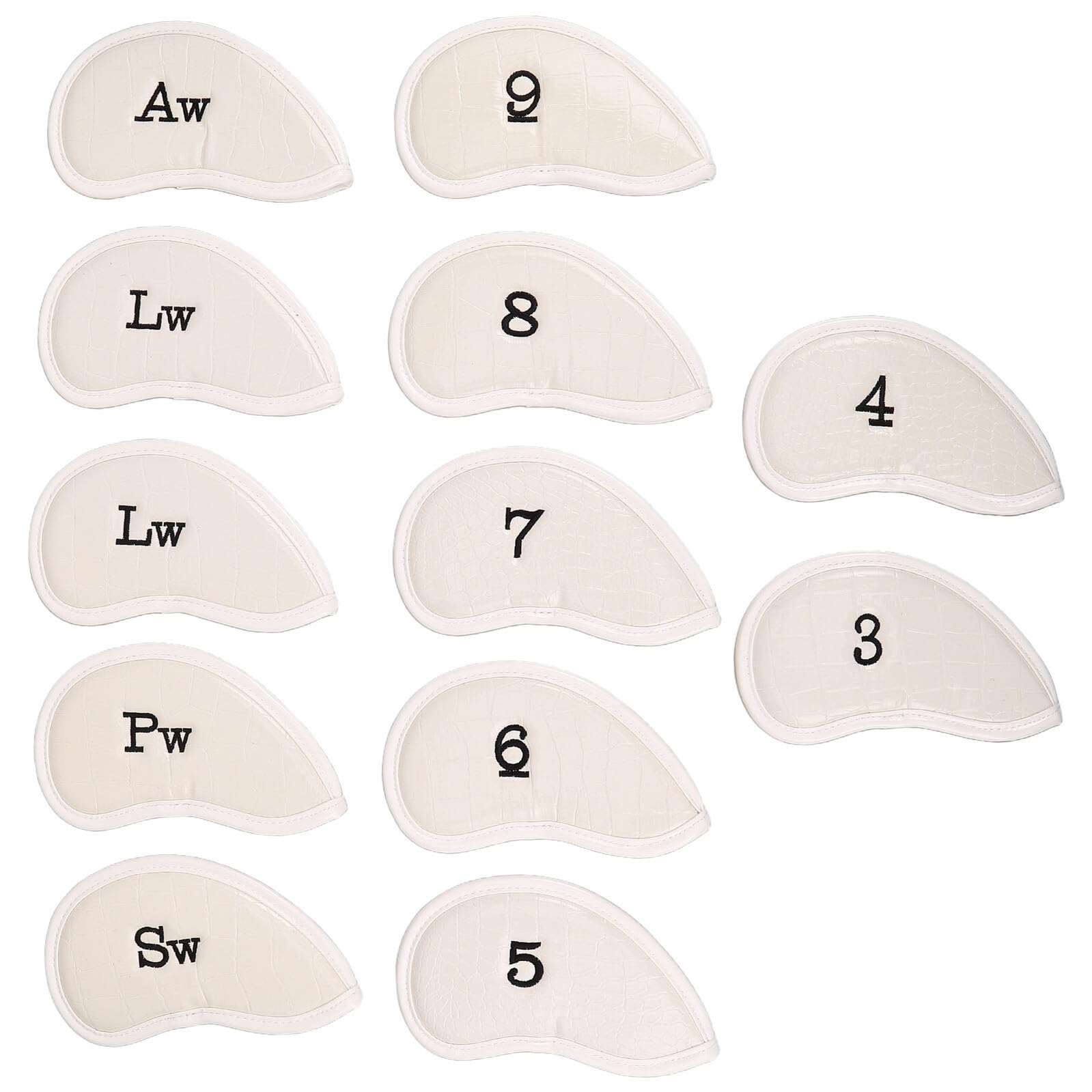 Toddmomy 12 Piezas Fundas para Palos de Golf Numeradas Protectores de PVC Resistentes para Putter Driver Fairway Cubiertas para Palos Estándar Accesorios para Golf