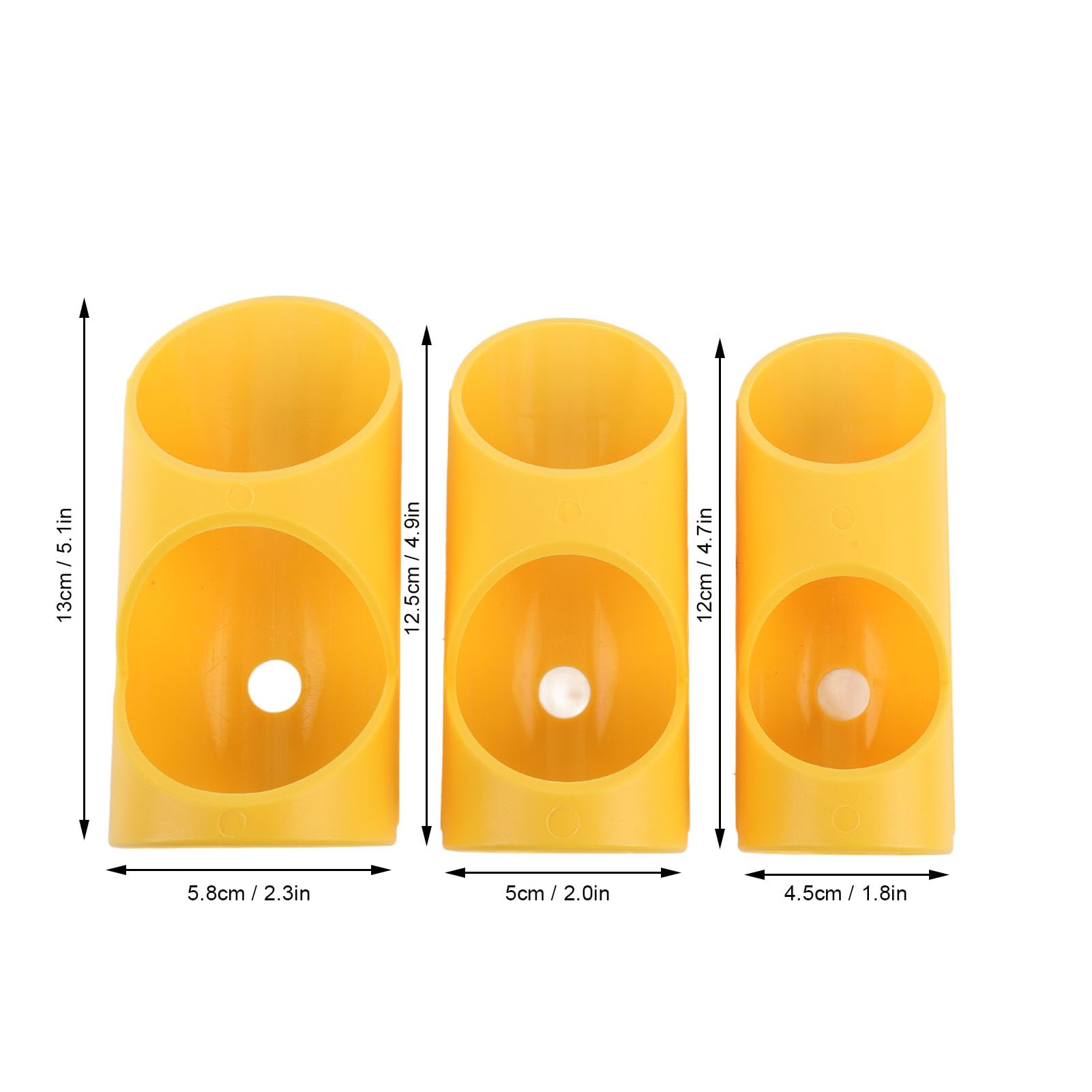 Tagliatubi in Schiuma ABS 3 Pezzi Guida Taglio Isolamento con Contrassegni Allineamento per Tubi Giallo