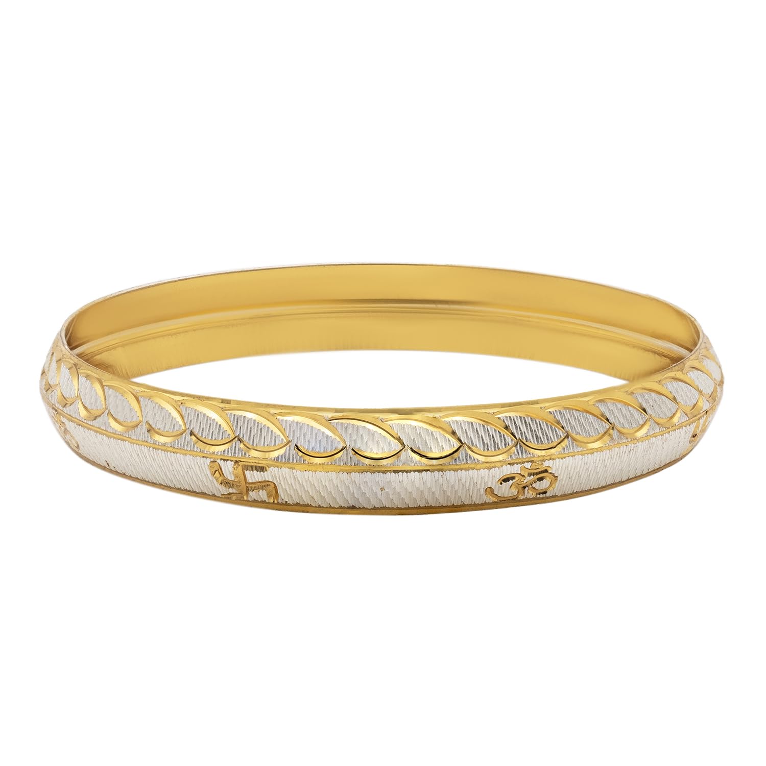 Shining Jewel - By Shivansh Brass Cubic Zirconia Gold-plated Kada (SJ_3573_G_2.10) (B0CR7GCTNM) Amazon Price History, Amazon Price Tracker