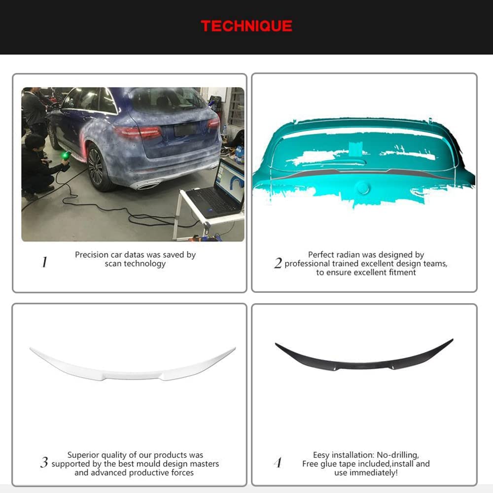 Spoiler Arrière En Carbone Pour Alfa Romeo Stelvio 2017-2020 - Lèvre Becquet, Style Tuning