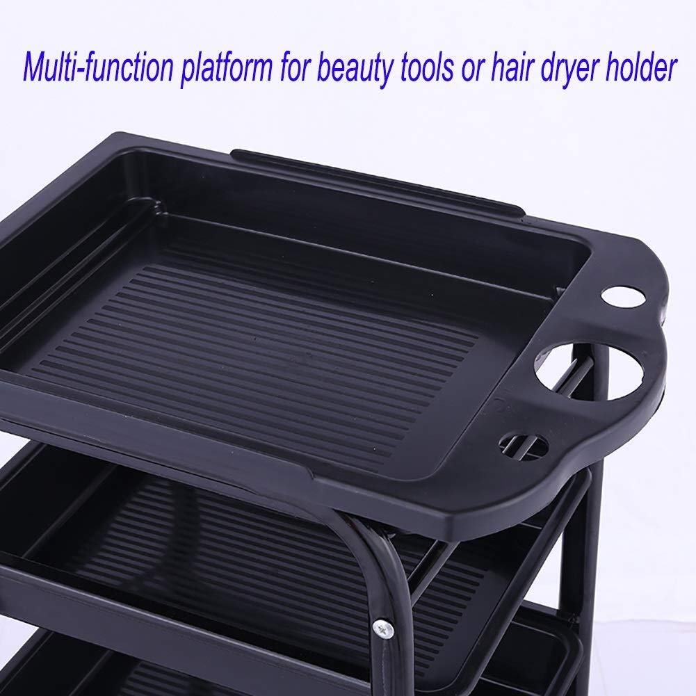 Esthéticienne Chariot Coiffeur Chariots À Plateaux À 5 Niveaux pour Salon De Beauté avec Tiroirs Amovibles, Outil De Beauté Utilitaire pour Fournitures De Salon Panier Salon De Coiffure