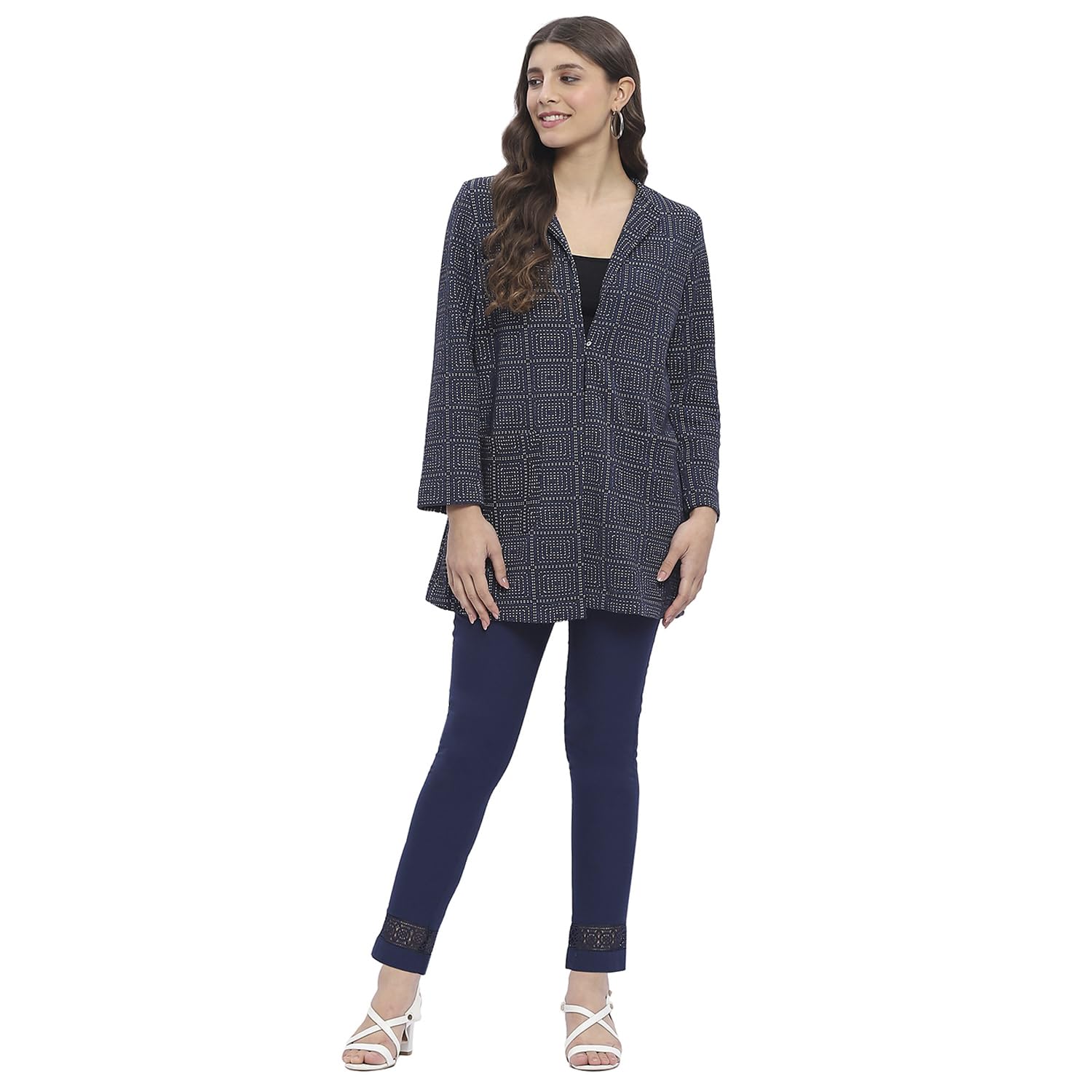 biba Women's Polyester Extra Long Length Jacket-picture-23