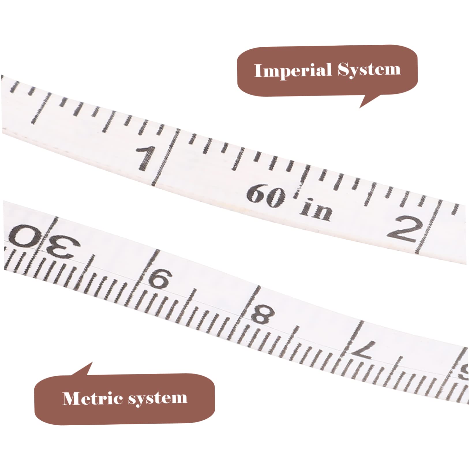 Tofficu 4piezas Cinta De Cuerpo Vintage Medidor Flexible Para Costura Herramienta De Medición y Accesorio Práctico