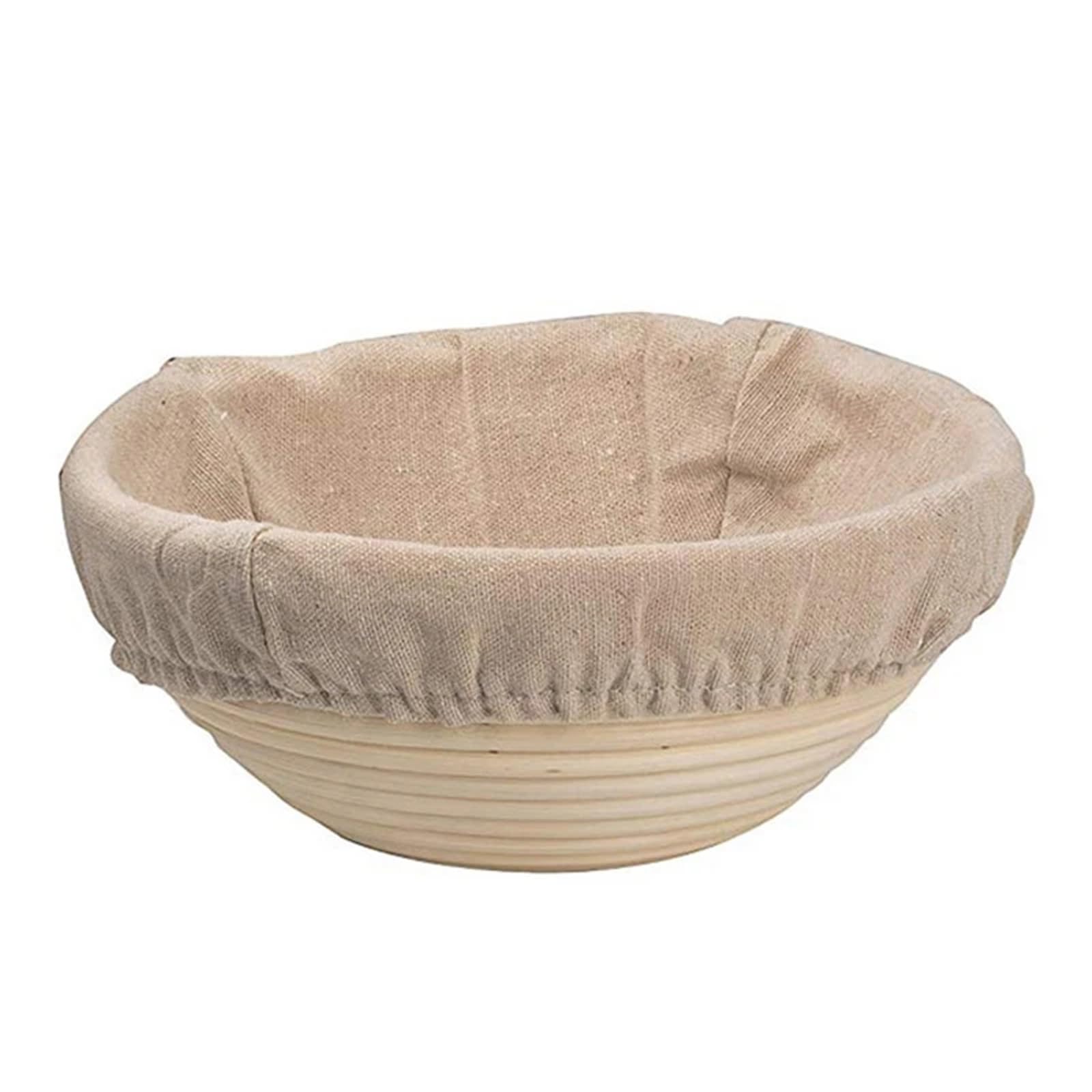 Cesta De Levadura De Pan Cesta de mimbre for fermentación de masa, cesta de pan de mimbre Natural for fermentación de masa, for hornear Para Fermentar Pan(Oval 30X14X7cm)