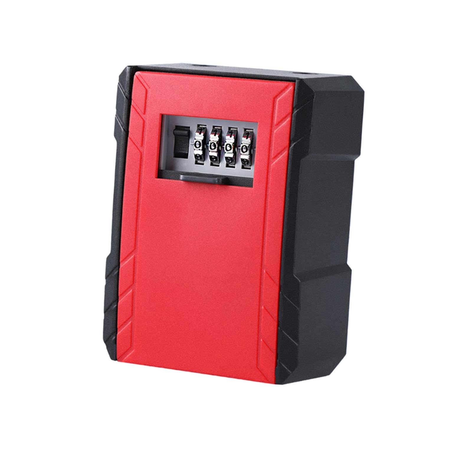 MERISHOPP Lock Box for Keys with Code Spare Key Storage Box for Hotel Outside Realtors Red-image-31